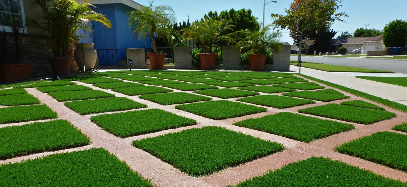 Artificial Grass Edging, Green-R Turf of Coachella Valley, CA