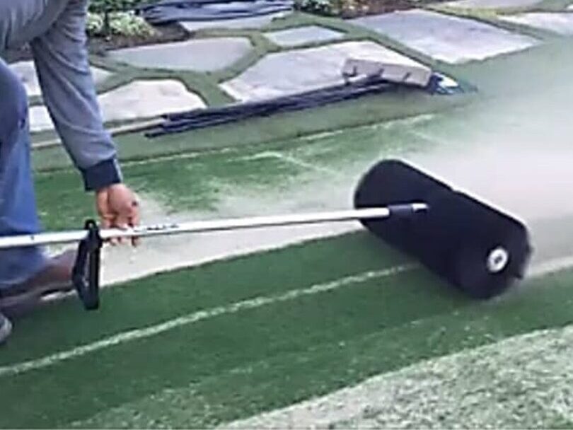 Powerbroom Green-R Turf of Coachella Valley, Artificial Grass & Pavers